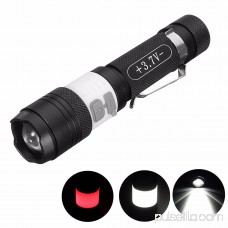 Elfeland 2000LM USB Rechargeable T6 LED 3-Mode Flashlight Torch Zoom Light Lamp For Camping Fishing